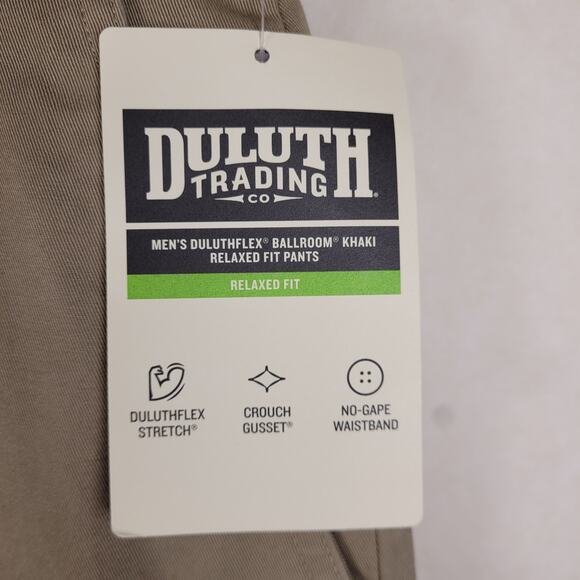 New Duluth Flex Ballroom khaki relaxed fit pants 40/30 Workwear Gusset Preppy - Picture 8 of 9